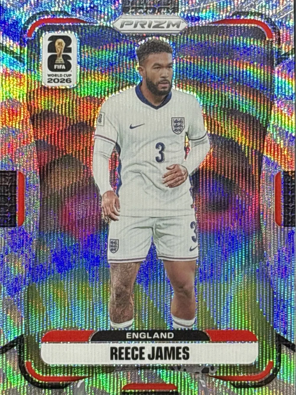 Panini Prizm England Reece James Soccer Card — Silver Prizm